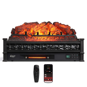 (Open Box) Eternal Flame EF26-PB Smart Electric Fireplace Logs, WiFi Enabled