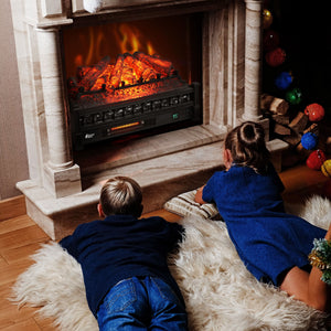 (Open Box) Eternal Flame EF26-PB Smart Electric Fireplace Logs, WiFi Enabled