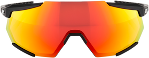 100% Racetrap Sunglasses - Soft Tact Black - Red Mirror Lens 61037-100-43