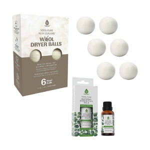 Pursonic Laundry Care Bundle – Wool Dryer Balls & Essential Oil Set by Pursonic