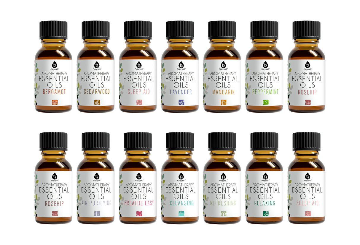 Aromatherapy Essential Oils 14-Pack Gift Set by Pursonic