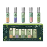 Aromatherapy Essential Oils Rollerballs (Bergamot, Lavender, Peppermint, Rosehip, Tea Tree) by Pursonic