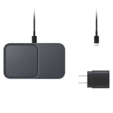 Samsung Dual Port Fast Wireless Charger 15W with USB C Cable and Power Head by Samsung