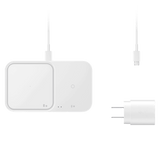 Samsung Dual Port Fast Wireless Charger 15W with USB C Cable and Power Head by Samsung
