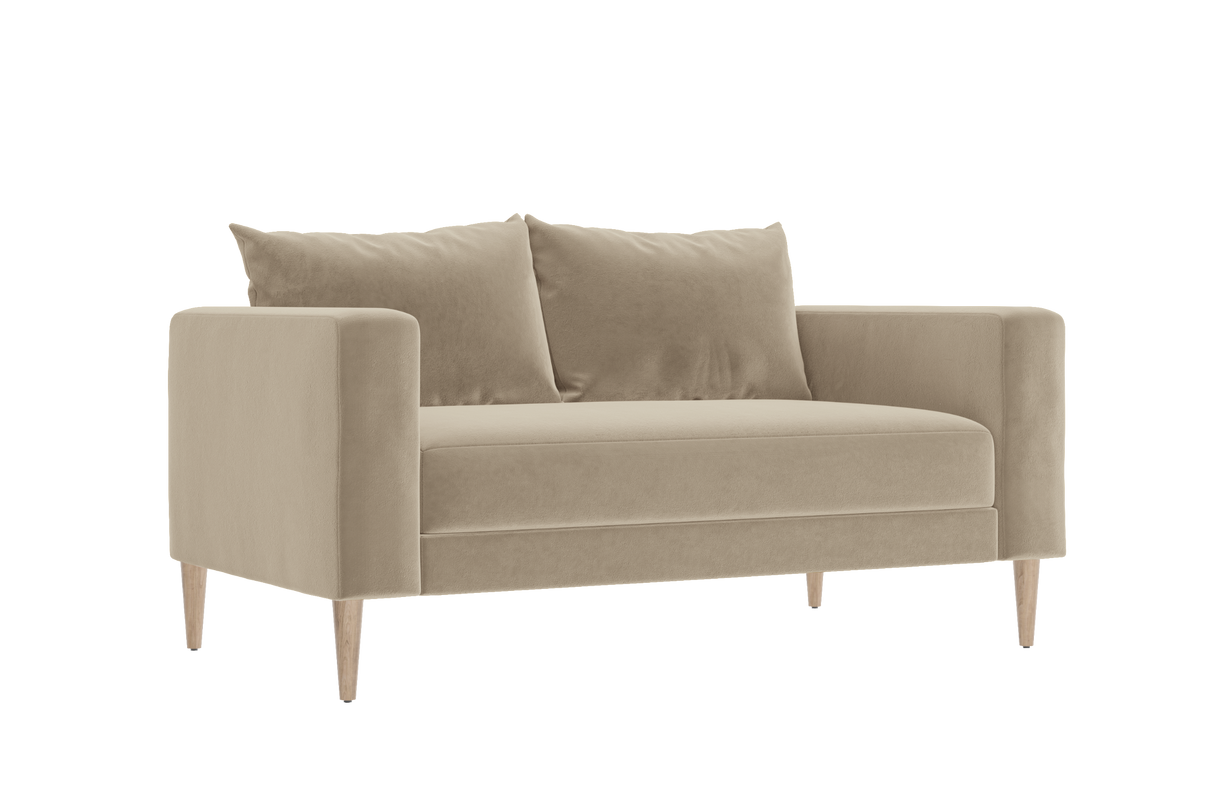 The Essential Loveseat in Recycled Velvet – Compact Eco-Friendly 2-Seater by Sabai by Couch.com
