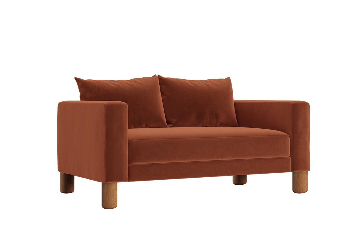 The Essential Loveseat in Recycled Velvet – Compact Eco-Friendly 2-Seater by Sabai by Couch.com