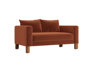 The Essential Loveseat in Recycled Velvet – Compact Eco-Friendly 2-Seater by Sabai by Couch.com