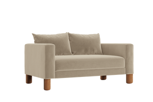 The Essential Loveseat in Recycled Velvet – Compact Eco-Friendly 2-Seater by Sabai by Couch.com