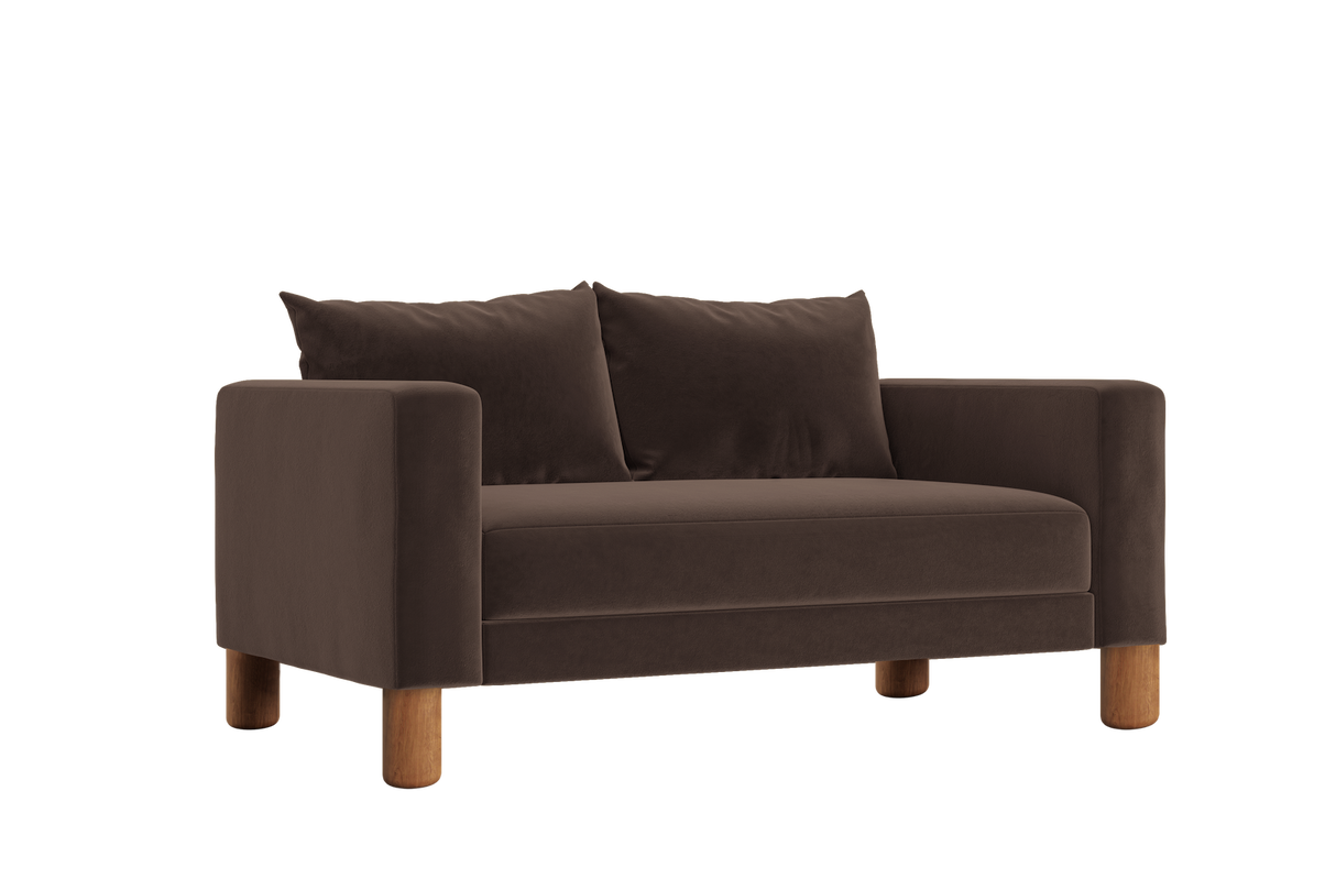 The Essential Loveseat in Recycled Velvet – Compact Eco-Friendly 2-Seater by Sabai by Couch.com