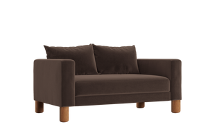 The Essential Loveseat in Recycled Velvet – Compact Eco-Friendly 2-Seater by Sabai by Couch.com