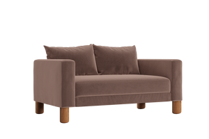 The Essential Loveseat in Recycled Velvet – Compact Eco-Friendly 2-Seater by Sabai by Couch.com