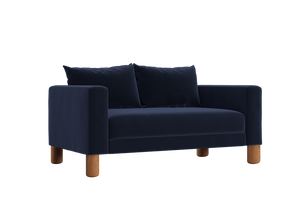 The Essential Loveseat in Recycled Velvet – Compact Eco-Friendly 2-Seater by Sabai by Couch.com