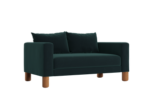 The Essential Loveseat in Recycled Velvet – Compact Eco-Friendly 2-Seater by Sabai by Couch.com