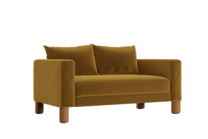 The Essential Loveseat in Recycled Velvet – Compact Eco-Friendly 2-Seater by Sabai by Couch.com