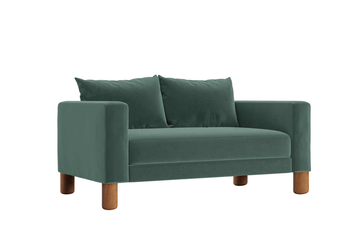 The Essential Loveseat in Recycled Velvet – Compact Eco-Friendly 2-Seater by Sabai by Couch.com