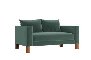 The Essential Loveseat in Recycled Velvet – Compact Eco-Friendly 2-Seater by Sabai by Couch.com