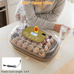 Egg Incubator with Temp and Humidity Control