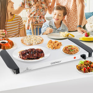 Electric Buffet Server Food Warmer with 3 Removable Trays