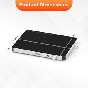 Electric Warming Tray Food Warmer with Adjustable Temperature Control