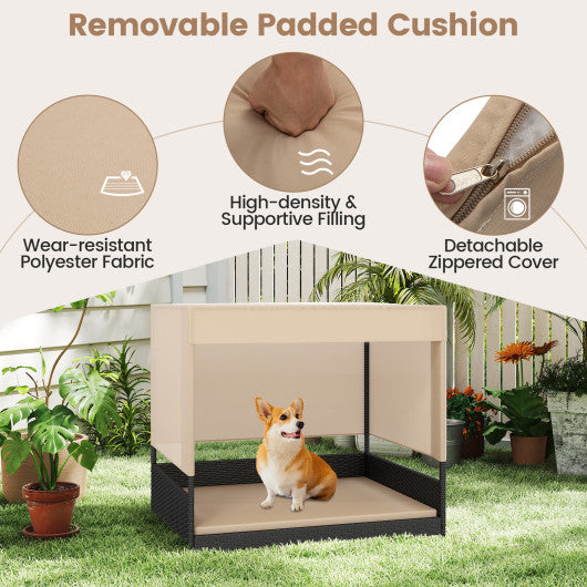 70.5 inch Tall Kitchen Pantry Cabinet Cupboard with 4 Transparent Doors-White