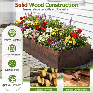 Elevated Wooden Garden Planter Box Bed Kit
