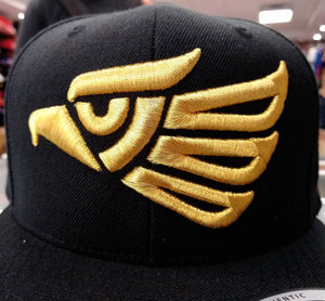 Embroidered Eagle and flag Mexico SLIM LOGO SnapBack hat