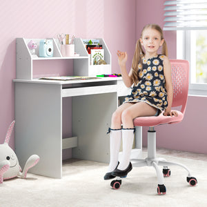 Ergonomic Children Study Chair with Adjustable Height-Light Pink