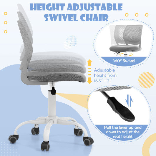 Ergonomic Children Study Chair with Adjustable Height-Gray