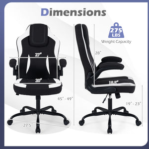 Ergonomic Computer Office Chair with 90 ° Flip-up Armrests-Black