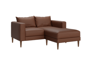 The Essential Loveseat Sectional – Sustainable Cactus Leather Couch by Sabai by Couch.com