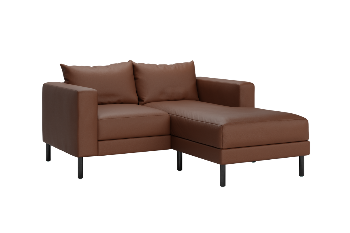 The Essential Loveseat Sectional – Sustainable Cactus Leather Couch by Sabai by Couch.com
