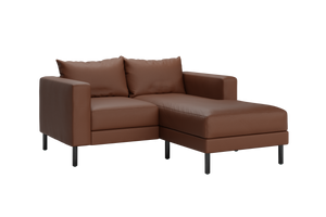 The Essential Loveseat Sectional – Sustainable Cactus Leather Couch by Sabai by Couch.com