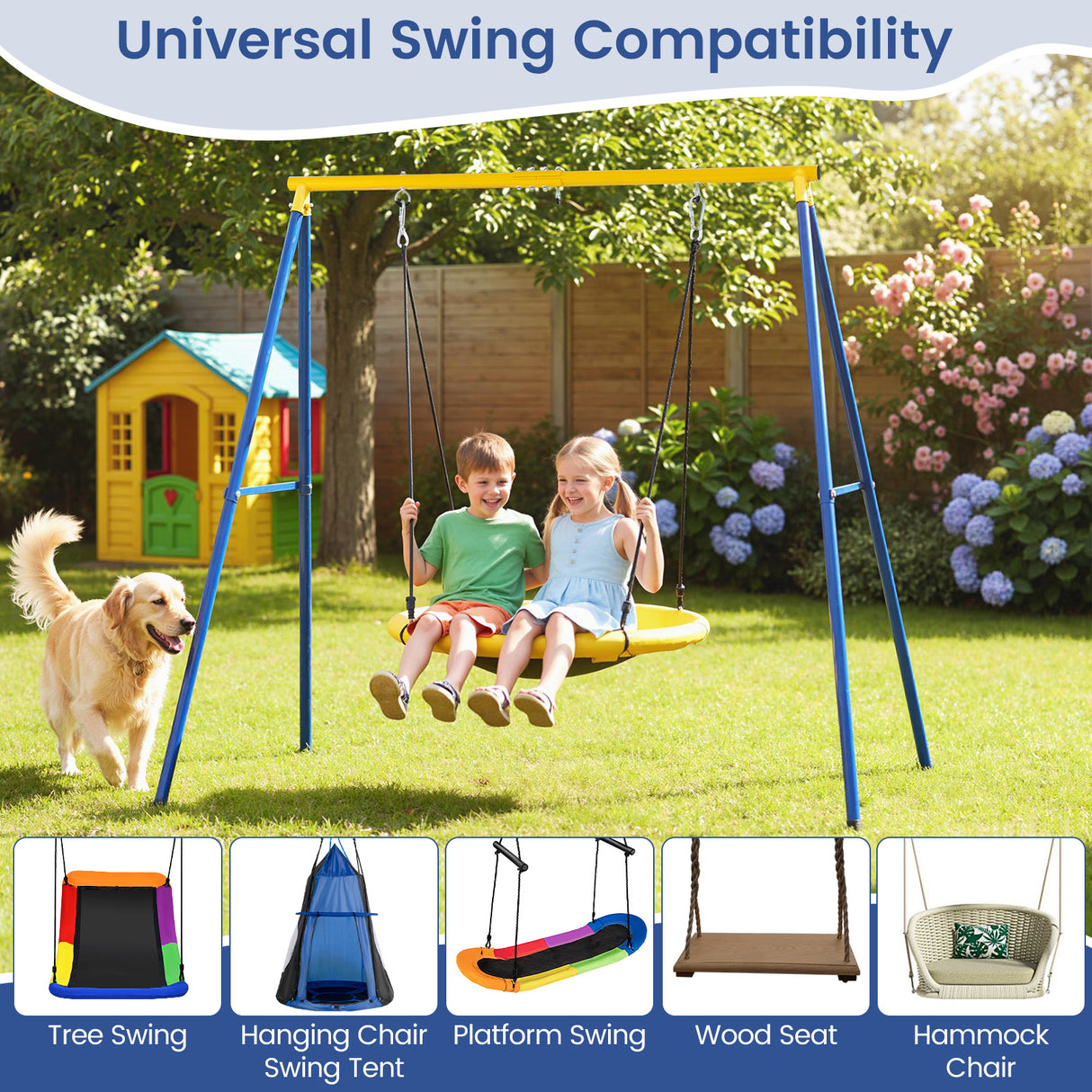 Extra Large Heavy Duty A-Frame Steel Swing Stand