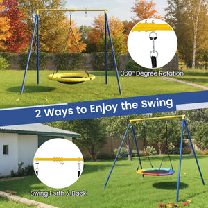 Extra Large Heavy Duty A-Frame Steel Swing Stand
