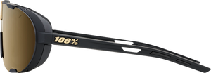 100% Westcraft Sunglasses - Soft Tact Black - Soft Gold Mirror 61046-258-01