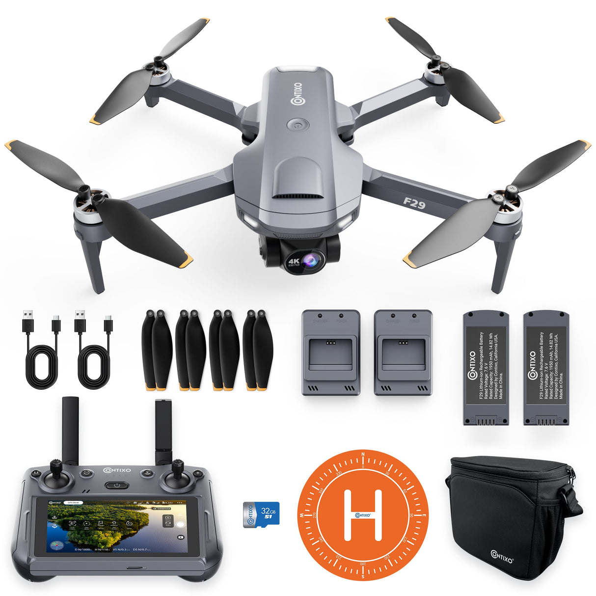 Contixo F29 Altura Max - Advanced GPS Drone with 4K UHD Camera & Extended Range by Contixo