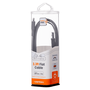 Ventev chargesync USB A to Apple Lightning Cable 3.3ft by Ventev