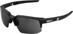 100% Speedcoupe Sunglasses - Black - Smoke 61031-100-57