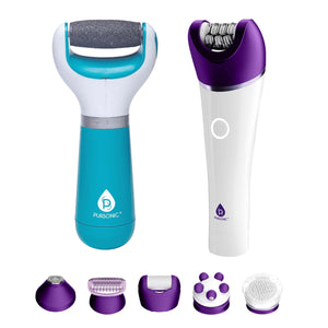 Smooth Skin Essentials Bundle – 6-in-1 Epilator & Callus Remover by Pursonic
