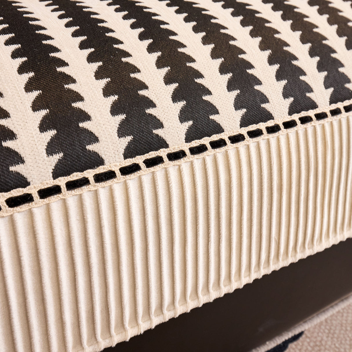 Vertical Stripes Sectional Sofa Cover Slipcover - Non-Slip, Fits L-Shape Couches