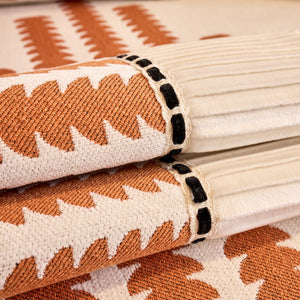 Vertical Stripes Sectional Sofa Cover Slipcover - Non-Slip, Fits L-Shape Couches