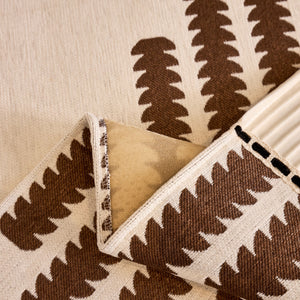 Vertical Stripes Sectional Sofa Cover Slipcover - Non-Slip, Fits L-Shape Couches