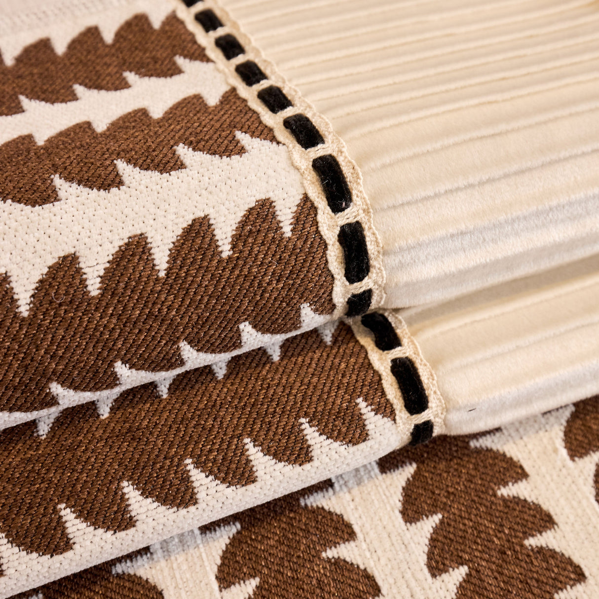 Vertical Stripes Sectional Sofa Cover Slipcover - Non-Slip, Fits L-Shape Couches