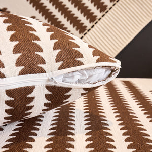 Vertical Stripes Sectional Sofa Cover Slipcover - Non-Slip, Fits L-Shape Couches