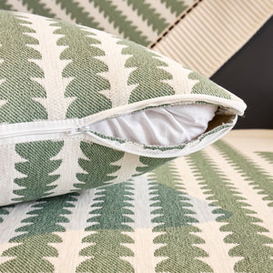 Vertical Stripes Sectional Sofa Cover Slipcover - Non-Slip, Fits L-Shape Couches