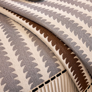 Vertical Stripes Sectional Sofa Cover Slipcover - Non-Slip, Fits L-Shape Couches