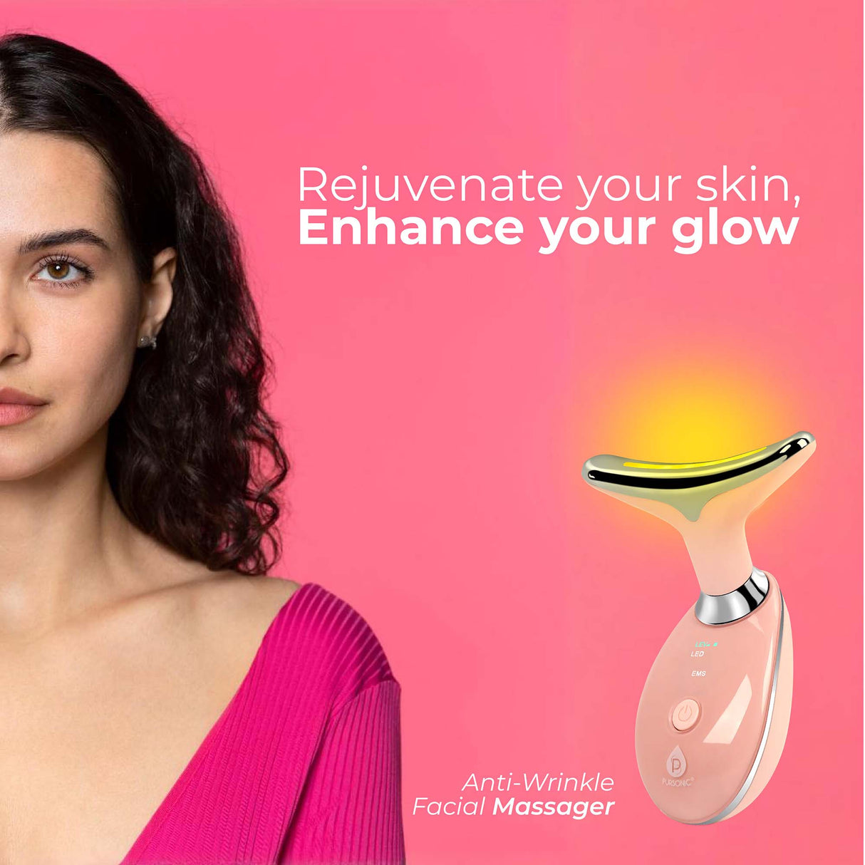 🌟 Pursonic Ultimate Glow & Rejuvenation Bundle: 7-in-1 LED Therapy, Facial Steamer, Anti-Aging Eye Gel, and Sheet Masks 🌟 by Pursonic