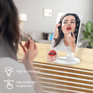 Pursonic Beauty Collection: Heated Curler, LED Mirror, Blender Sponge, & Brush Set