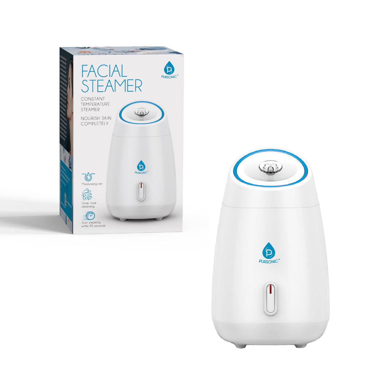 Pursonic Facial Steamer Hot Mist Moisturizing Spa