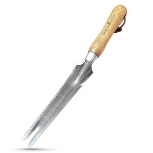 5 in 1 Weeder Trowel (classic wood handle) by Garden Guru